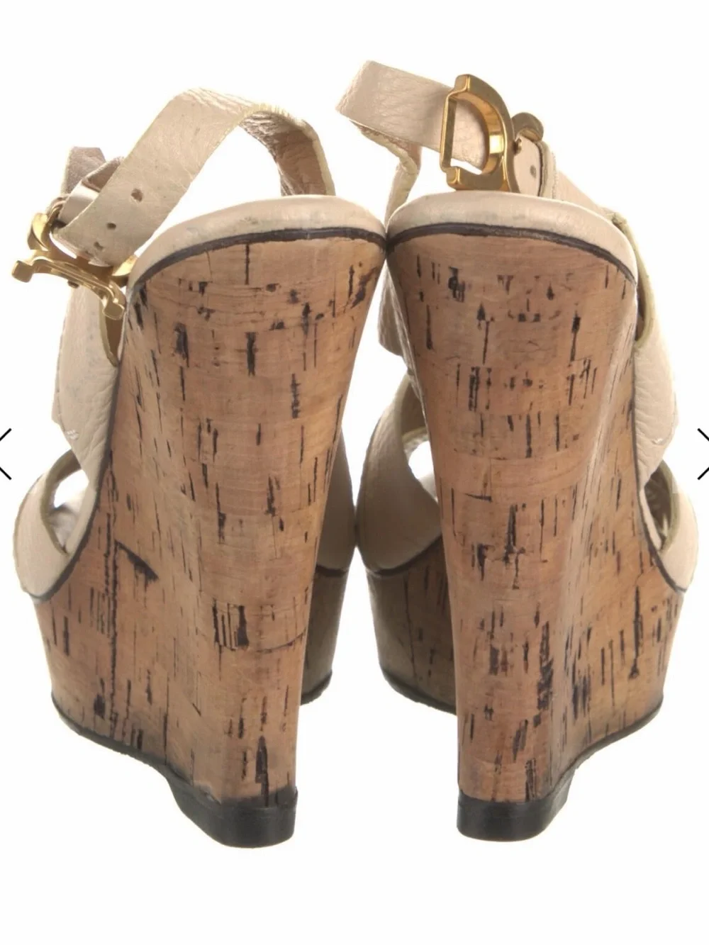 Chloe Women’s Cream Wedge Sandals - Stylish Slingback Platform